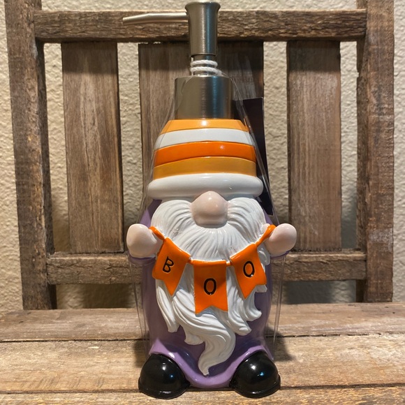 Halloween Gnome Soap Dispenser, Boo Gnome Soap Dispenser, Gnome Soap Pump, Gnome - Picture 3 of 13